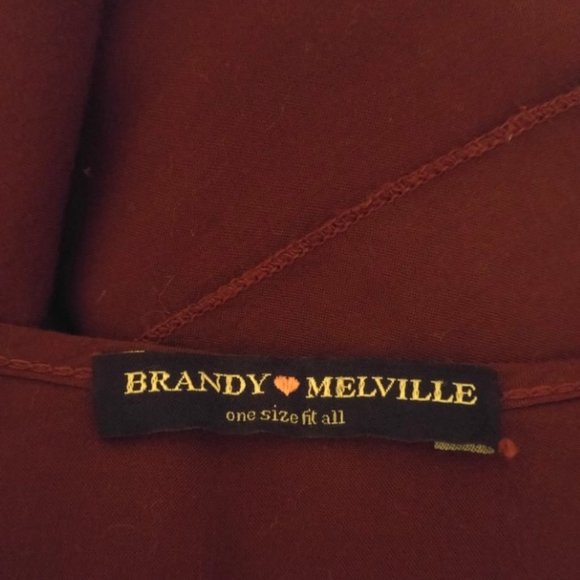 ⛔SOLD⛔BRANDY MELVILLE Burgundy Cami +Jewelry - Picture 8 of 10